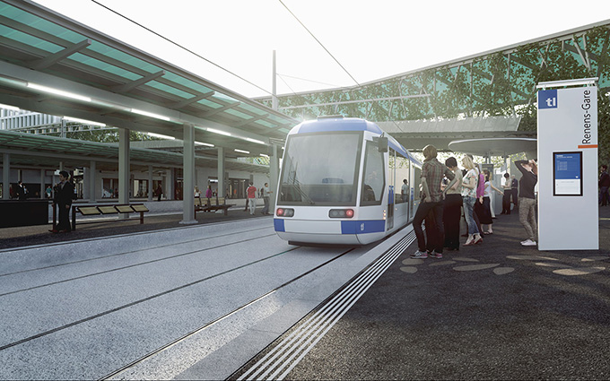 Le projet du tramway lausannois